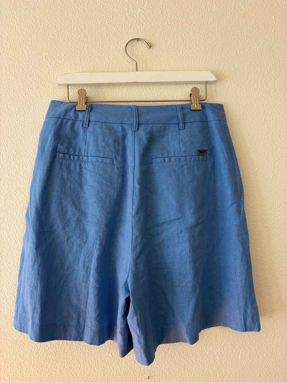 Scotch & Soda High Waisted Pleated Linen 90s Workwear Style Short